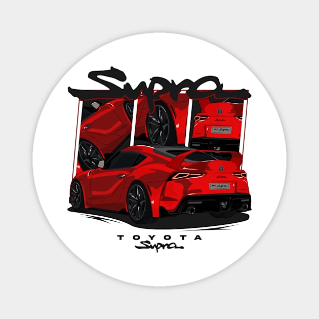 Toyota GR Supra, Supra MK5, JDM Car Magnet by T-JD